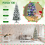 Casart 6 FT Lighted Christmas Tree w/ Snowflakes 9 light modes &Folding Stand 3