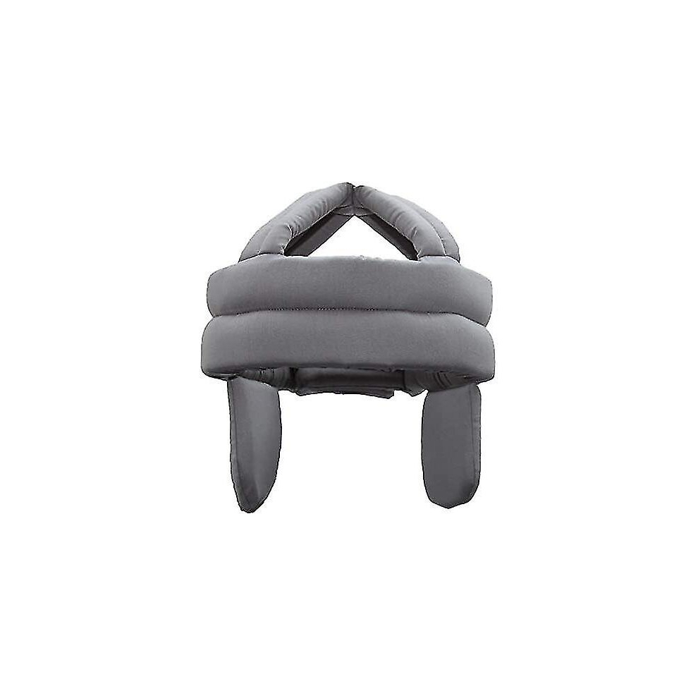 Protective Helmet For The Elderly Safety Helmet Anti-Fall Head Protection Hat With Hearing Protection, Adjustablegrey 9444929394412