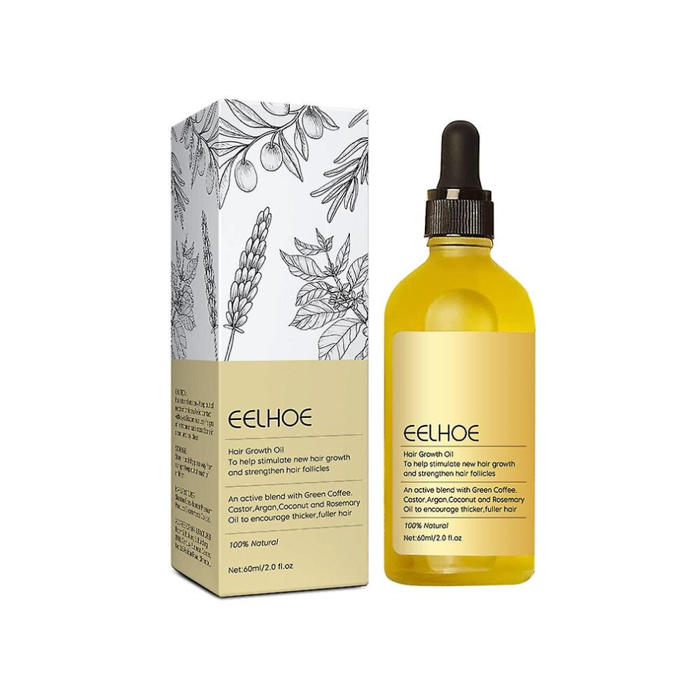 2023 New Natural Hair Growth Oil, Veganic Natural Hair Growth Oil 60ml