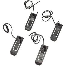 4 Pcs Sup Split Surfer Paddle Board Fin Clip Water Separator Water Ski Fish Fin Clip Buckle Paddleboard Surfboard Tail Clip, Black (hs)