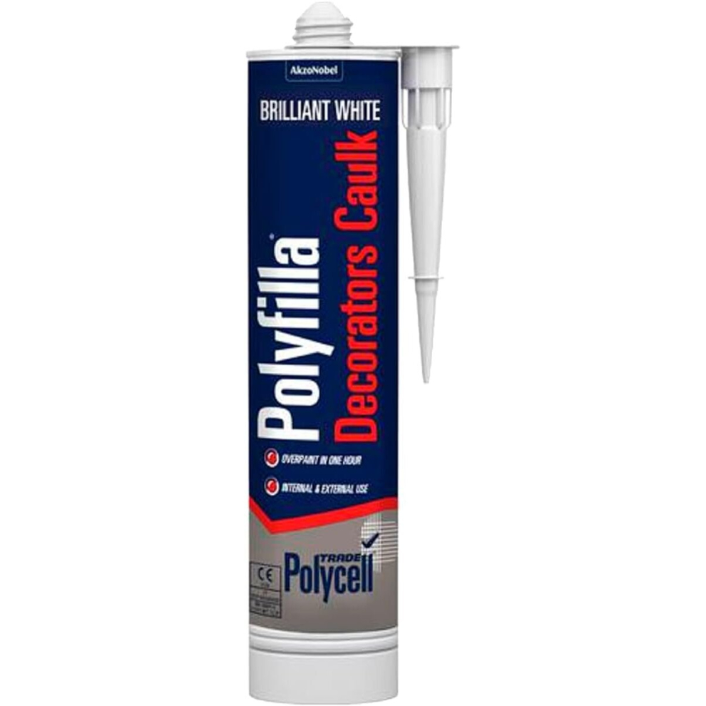 Polycell Polyfilla Caulk White 380Ml 5061035560629