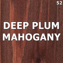 (500ml, Deep Plum Mahogany No.52) Water Based Wood Stain Dye Non Toxic Use Indoor