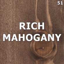 (1000ml - 1L, Rich Mahogany No.51) Water Based Wood Stain Dye Non Toxic Use Indoor