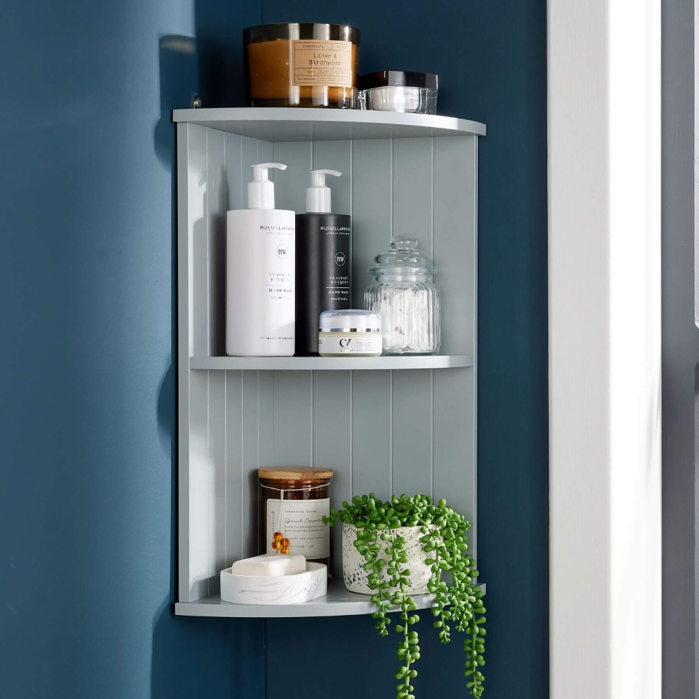 Corner Wall Mounted Shelf Unit