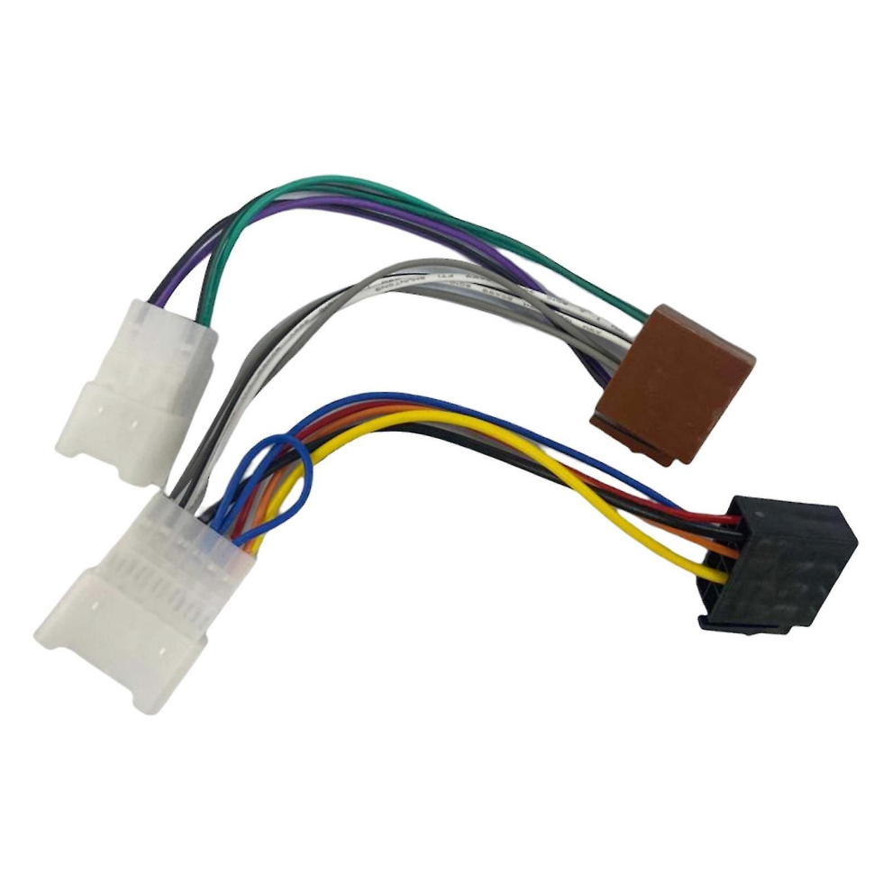 Compatible Toyota Yaris Iso Stereo Head Unit Harness Adaptor Wiring Loom Lead Cablef-F 9443636062898