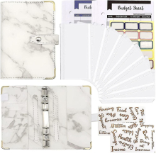 A6 Budget Binder, With Cash Envelopes System, Refillable Budget Planner Organizer, For Cash Budgeti