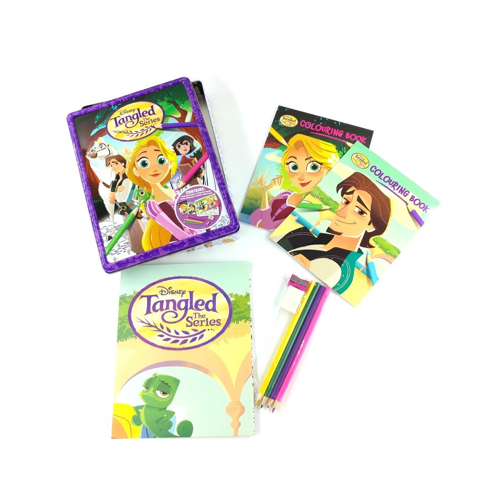 Disney Tangled The Series Colouring Tin