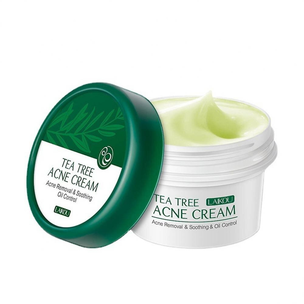 Cream Laikou Tea Tree Anti-Acne Acne Treatments Oil Control Shrink Pores Whitening Moisturizing