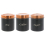 Tea Coffee Sugar Canisters Black Copper 3pc Storage Jars Pots Metal 1