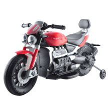 (Red) Triumph Rocket 3GT 12V Electric Ride On Motorbike with Stabilisers (Various Colours)