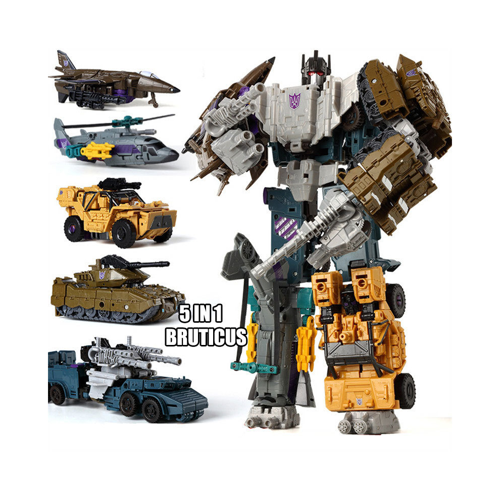 (7pcs) Transformer 5 in 1 Toy Classic Dinosaur Robot Deformation Toy Dinosaur