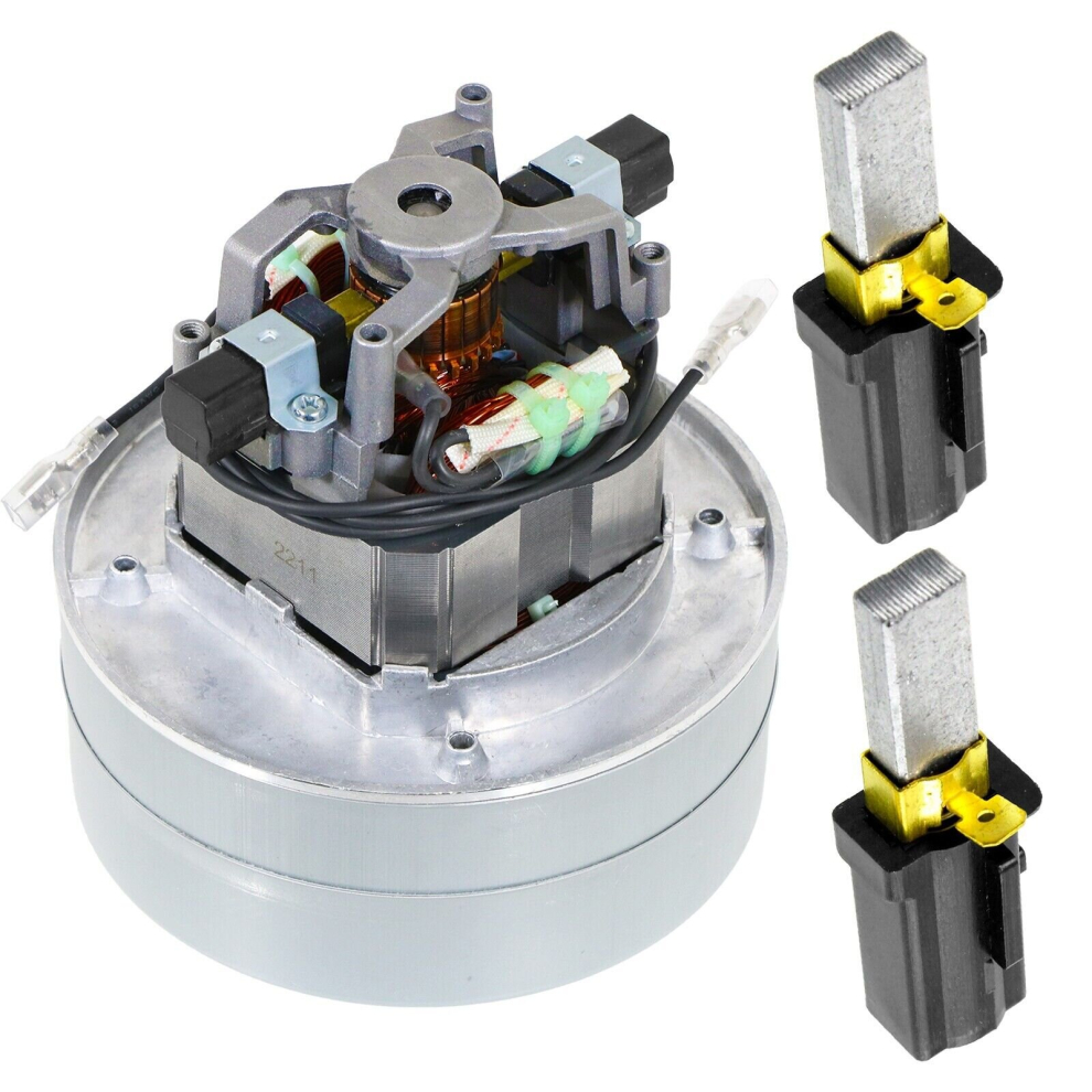 Spares2go Complete Motor Unit For Numatic Henry Hetty Vacuum Cleaner + 2 X Carbon Brushes (Tco Dl2 1104T 205403 240V)