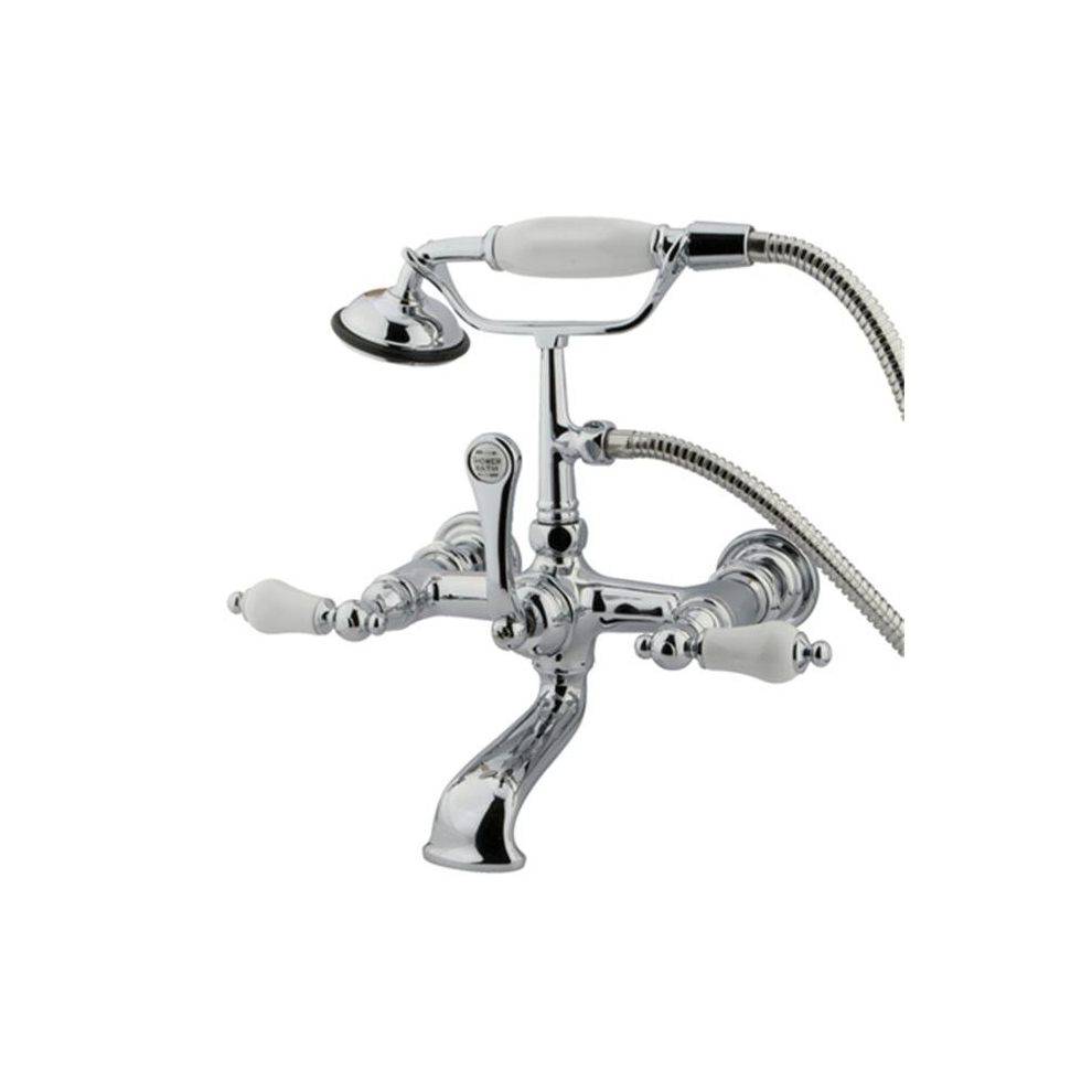 Clawfoot Tub Filler With Hand Shower - Polished Chrome Finish 780475815919