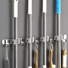 Broom And Mop Holder Wall Mount,mop And Broom Storage Organizer Hanger