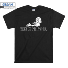 (Large, Black) Sing To Me Paolo Figure  Men Women Unisex Top T Shirt T-Shirt Tshirt