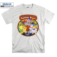(Large, White) Redbubble Gummi Bears Vintage Men Women Unisex Top T Shirt T-Shirt Tshirt