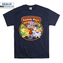 (XXX-Large, Navy) Redbubble Gummi Bears Vintage Men Women Unisex Top T Shirt T-Shirt Tshirt