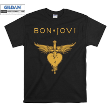 (X-Large, Black) Greatest Hits Bon Jovi Album Black Women T Shirt T-Shirt Tshirt Top