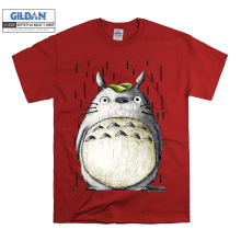 (X-Large, Red) Totoro Sad Figure Men Women Unisex Top T Shirt T-Shirt Tshirt