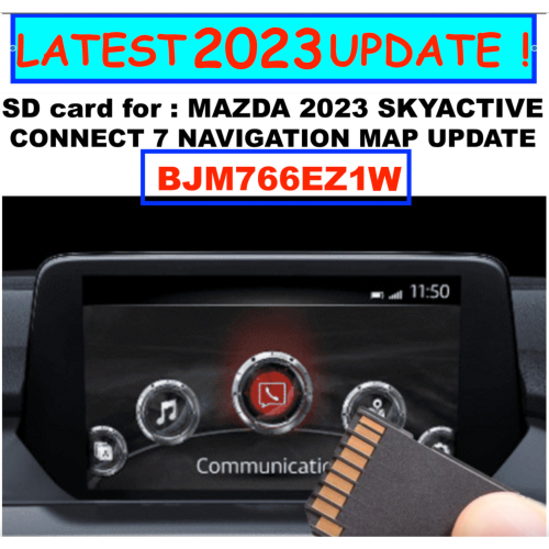 2023 MAZDA MAP SAT NAV SD CARD UK & EU MAZDA 2, 3, 6 CX-30 BJM766EZ1W