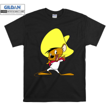 (XXX-Large, Black) Funny Cartoon Character Speedy Gonzales Men Women Unisex Top T Shirt T-Shirt Tshirt