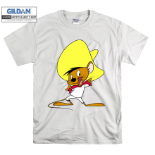 (XX-Large, White) Funny Cartoon Character Speedy Gonzales Men Women Unisex Top T Shirt T-Shirt Tshirt