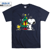 (Small, Navy) Snoopy Gift For Christmas Woodstock Men Women Unisex Top T Shirt T-Shirt Tshirt
