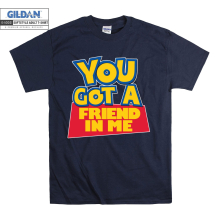 (X-Large, Navy) Toy Story Figure You Got A Friend In Me  Men Women Unisex Top T Shirt T-Shirt Tshirt