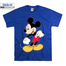 (Medium, Blue) Strong Mickey Mouse  Men Women Unisex Top T Shirt T-Shirt Tshirt