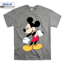 (Medium, Grey) Strong Mickey Mouse  Men Women Unisex Top T Shirt T-Shirt Tshirt