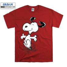 (XX-Large, Red) A Best Friend for Snoopy Character Black Women T Shirt T-Shirt Tshirt Top