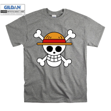 (X-Large, Grey) Straw Hat Pirates Figure Men Women Unisex Top T Shirt T-Shirt Tshirt