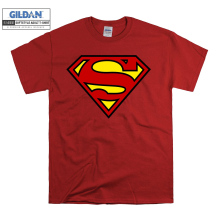 (XX-Large, Red) Super-Man Logo  Men Women Unisex Top T Shirt T-Shirt Tshirt
