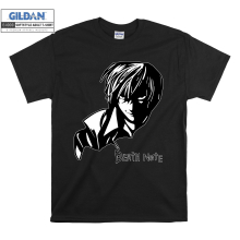 (XXXXX-Large, Black) Yagami Light Death Note Character Men Women Unisex Top T Shirt T-Shirt Tshirt