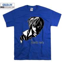 (Medium, Blue) Yagami Light Death Note Character Men Women Unisex Top T Shirt T-Shirt Tshirt