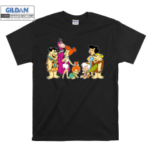 (XX-Large, Black) The Flintstones Cartoons Characters Black Women T Shirt T-Shirt Tshirt Top