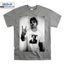 (XXXX-Large, Grey) Musician Morrissey Figure Men Women Unisex Top T Shirt T-Shirt Tshirt