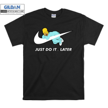 (Large, Black) Homer Simpson Just Do It
Later Men Women Unisex Top T Shirt T-Shirt Tshirt