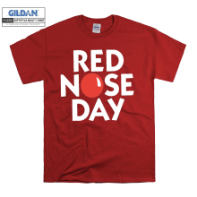 (XXXXX-Large, Red) Red Nose Day  Men Women Unisex Top T Shirt T-Shirt Tshirt