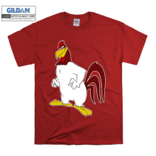 (X-Large, Red) Animal Character Foghorn Leghorn Men Women Unisex Top T Shirt T-Shirt Tshirt