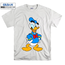(XX-Large, White) Donald Duck Cute Figure Black Women T Shirt T-Shirt Tshirt Top