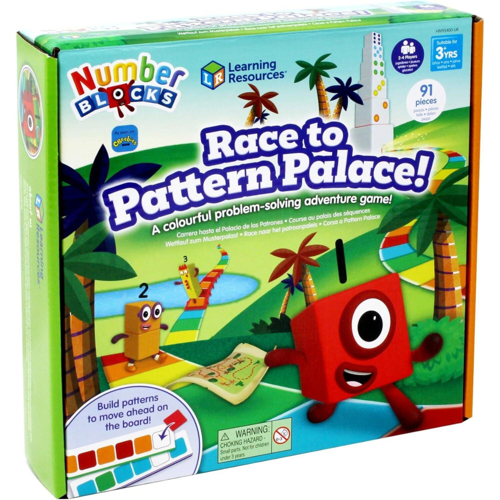 Learning Resources Numberblocks Race to Pattern Palace Board Game