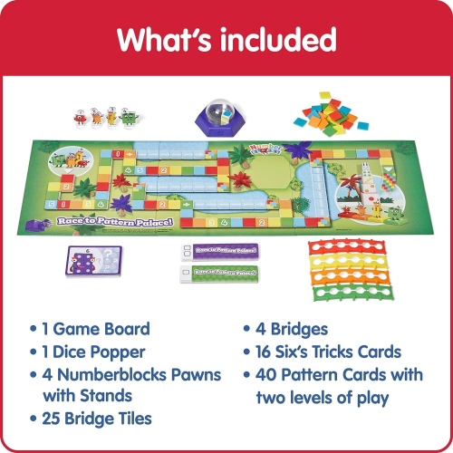 Learning Resources Numberblocks Race to Pattern Palace Board Game 1