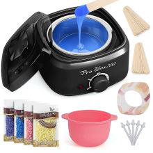 Ranrose Wax Warmer Kit Compatible Hair Removal, Melting Wax Pot Kit Machine Electric Hot Wax Warmer Heater Depilatory Portable Wax Machine Compatible