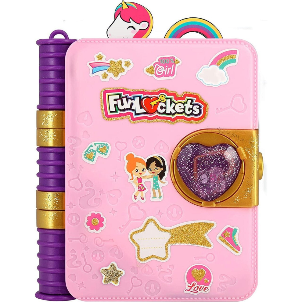 FunLockets Secret Journal Glitter Edition