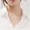 (Blue-green) Mini Double Heart Necklace 925 silver 3