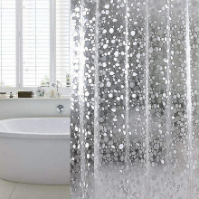 Anti-mold Shower Curtain With Weight Magnet Below, 0.2mm [180x200cm] Waterproof Antibacterial