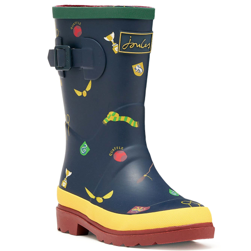 Joules (9K, Navy Quidditch) Joules Kids Spellbinding Outdoor Wellington Boots Wellies - Navy Quidditch