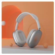 (P9 white) Headset For Apple iPhone Original Air Max P9 Pro Wireless Bluetooth Headphones Noise Cancelling Mic Pods Over Ear Sports