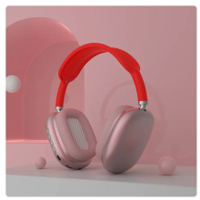 (P9 Red) Headset For Apple iPhone Original Air Max P9 Pro Wireless Bluetooth Headphones Noise Cancelling Mic Pods Over Ear Sports